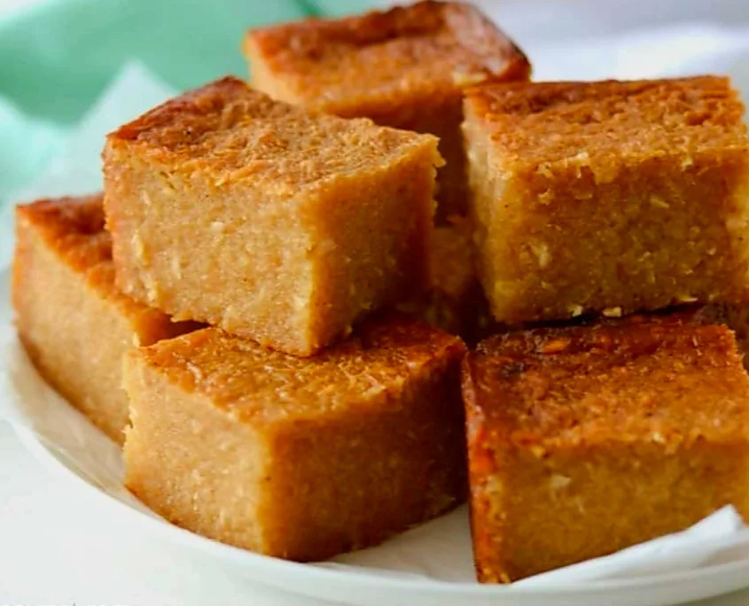 Vegan cassavecake van Nanana’s Kitchen