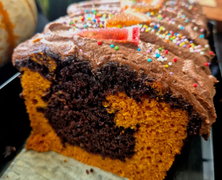 Vegan pompoen-chocoladecake van Nanana’s Kitchen