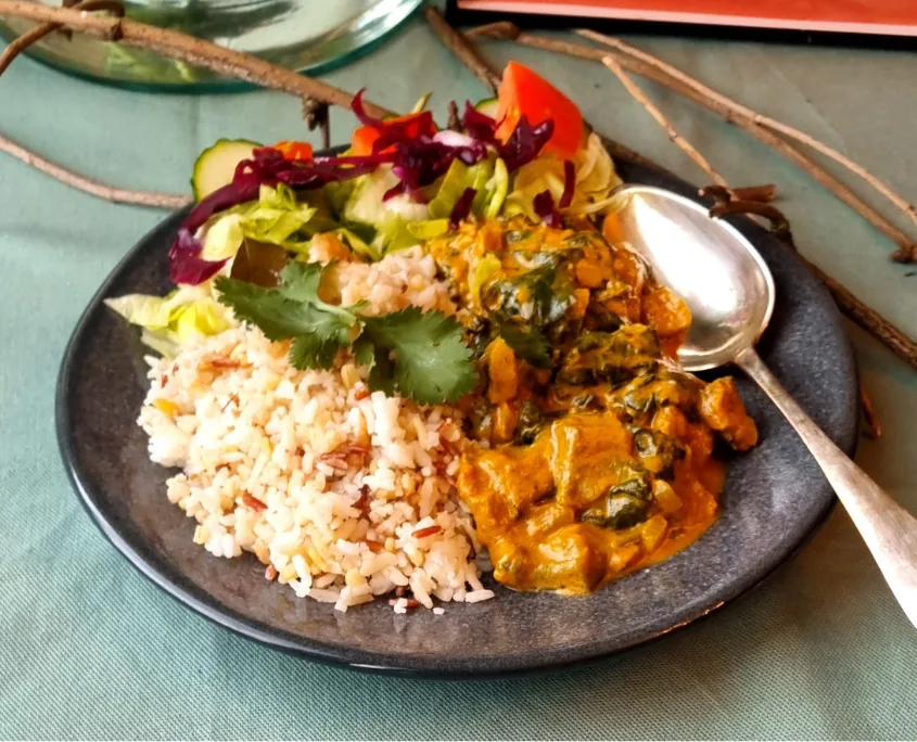 Veganistische tamarindecurry
